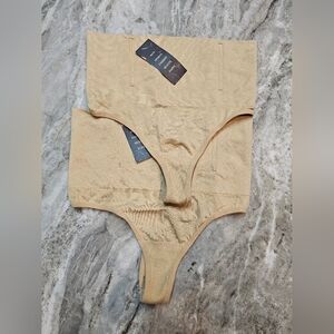 Hey Girl NWT Nude Shapewear Thong Bodysuit Set of 2 – Size Medium